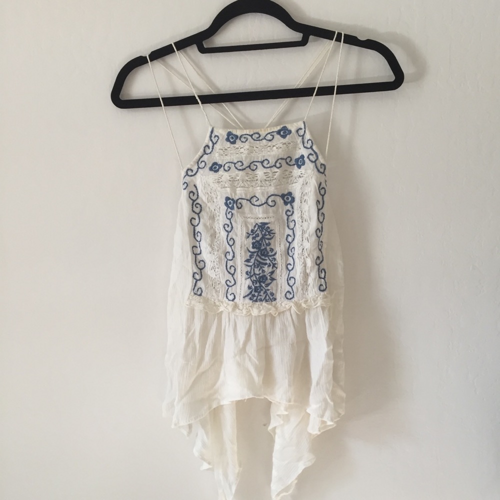 Free People embroidered tank
